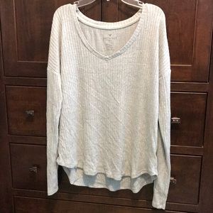 light blue soft & sexy american eagle long sleeve